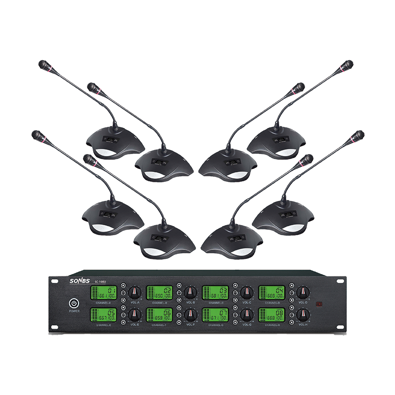 8 micròfons de conferència UHF